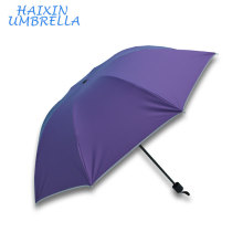 Yiwu Manufacturer Latest OEM Wholesale 21" Manual Open Three Fold Cheap Large Market Umbrella Commercial Bulk Buy from China